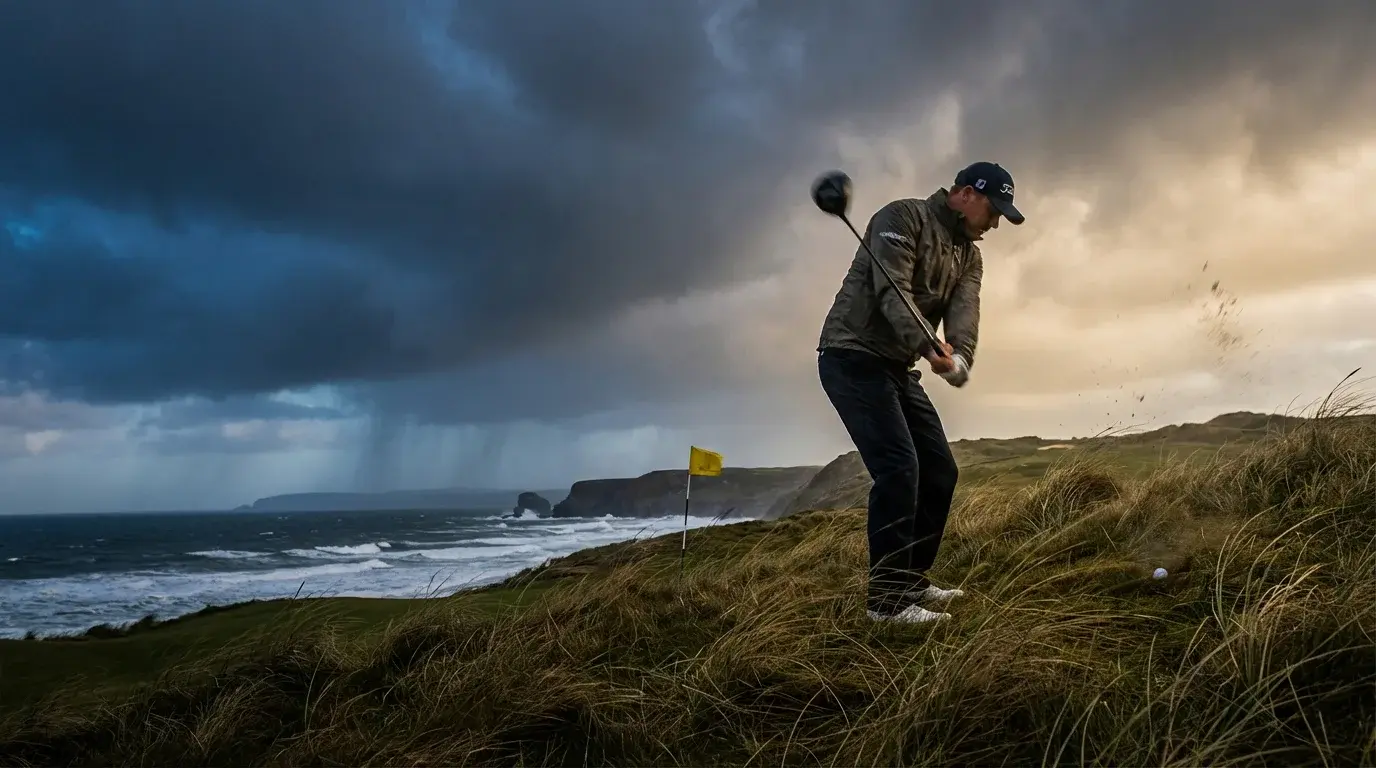 Golf Live Wetten auf einem Smartphone während eines Turniers